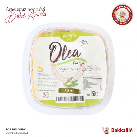 Olea Kırık Yeşil Zeytin 150 Gr - 8681889327192 - BAKKALIM UK