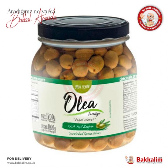 Olea Çizik Yeşil Zeytin 1000 Gr - 8681889327642 - BAKKALIM UK