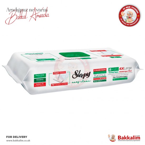 Sleepy Mop Uyumlu Beyaz Sabun Katkılı Yüzey Temizlik Havlusu 50 Yaprak - 8682241215928 - BAKKALIM UK