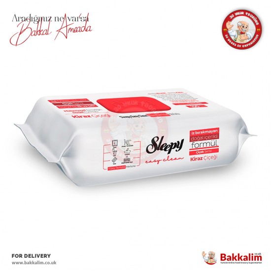 Sleepy Cherry Blossom Surface Cleaning Wipes 100 Sheets - 8682241217717 - BAKKALIM UK