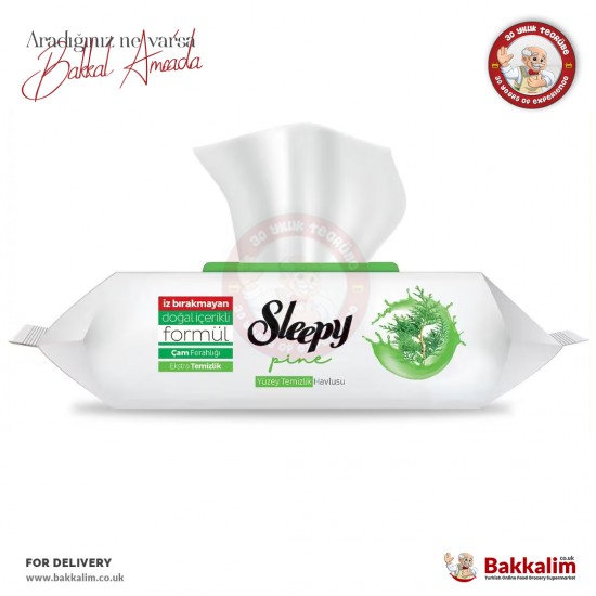 Sleepy Pine Freshness Surface Cleaning Wipes 100 Sheets - 8682241220328 - BAKKALIM UK