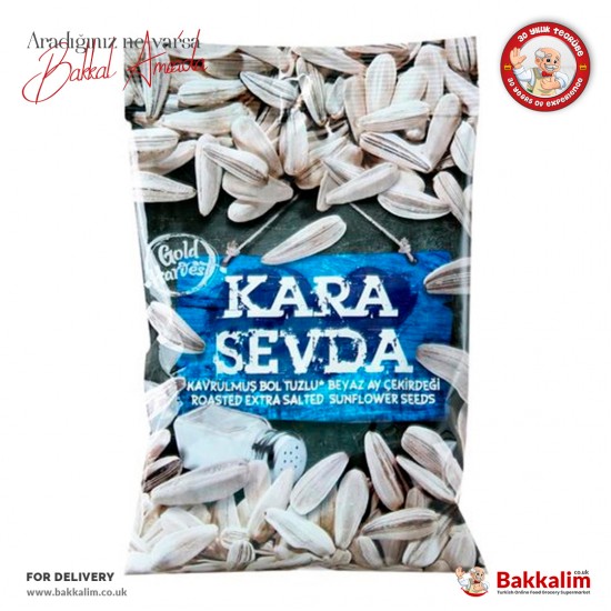 Kara Sevda White Sunflower Seeds Roasted and Extra Salted 150 G - 8683717470919 - BAKKALIM UK