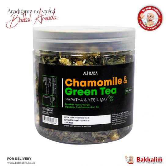 Ali Baba Chamomile And Green Herbal Tea 100 G - 8683735101178 - BAKKALIM UK