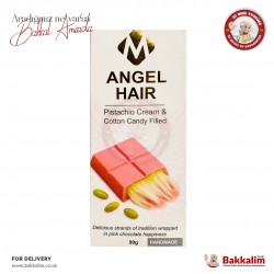 Angel Hair El Yapımı Pişmaniye ve Antep Fıstık Dolgulu Çikolata 90 Gr