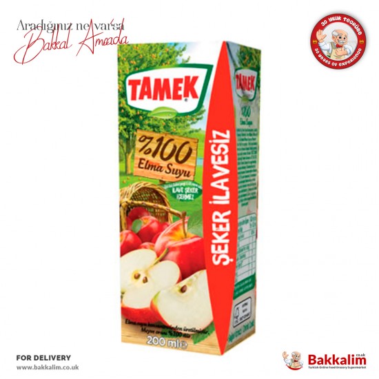 Tamek Apple Juice 200 Ml - 86903349 - BAKKALIM UK