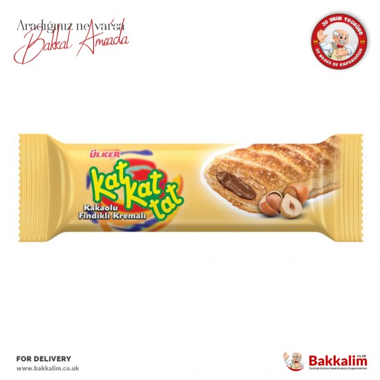 Ulker Kat Kat Tat Cocoa Hazelnut Cream Filling Bar 25 G - 8690504069003 - BAKKALIM UK