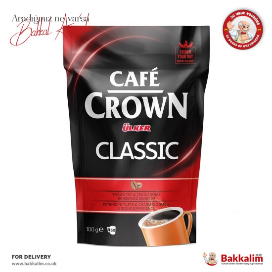 Ülker Cafe Crown Klasik Kahve Yoğun Kıvam 100 Gr - 8690504095095 - BAKKALIM UK