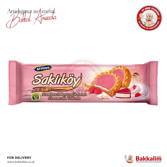 Ülker Saklıköy Frambuazlı Beyaz  Çikolatalı Cheesecake Tadında 100 Gr - 8690504116189 - BAKKALIM UK