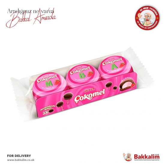 Ulker Cokomel Marshmallow Strawberry 3 Pcs - 8690504131212 - BAKKALIM UK