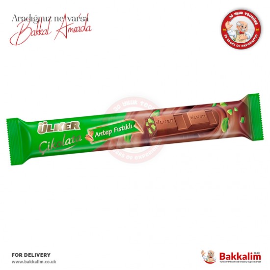 Ulker Golden Antep Pistachio Stick Chocolate 15 G - 8690504156666 - BAKKALIM UK