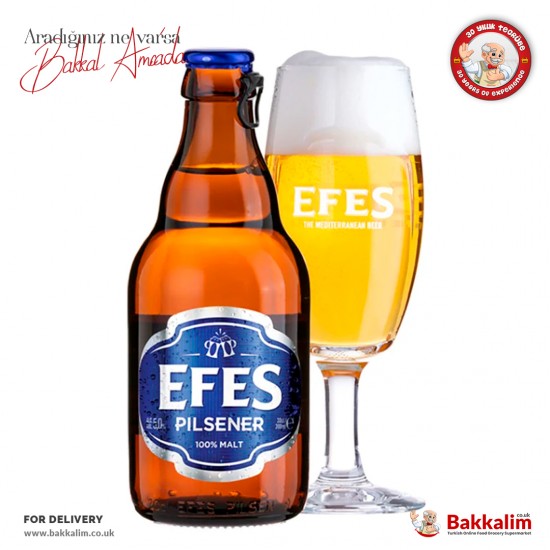 Efes Pilsener Malt Beer 330 Ml - 8690520011567 - BAKKALIM UK