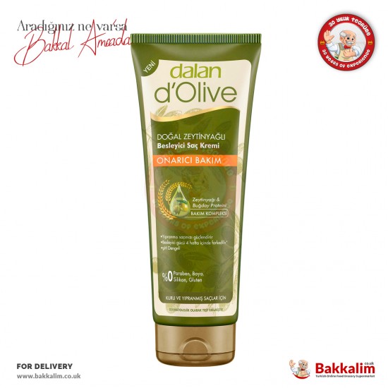 Dalan d'Olive Natural Olive Oil Nourishing Hair Conditioner Repair Care 200 ml - 8690529001934 - BAKKALIM UK