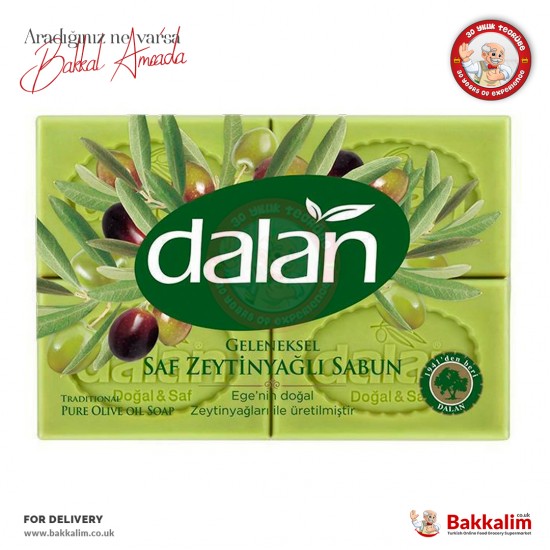 Dalan Geleneksel Saf Beyaz Sabun Zeytinyağlı 4 Adet 500 Gr - 8690529166541 - BAKKALIM UK