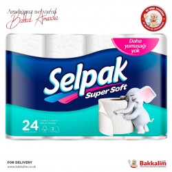 Selpak Super Soft Toilet Paper 24 Rolls 3 Ply