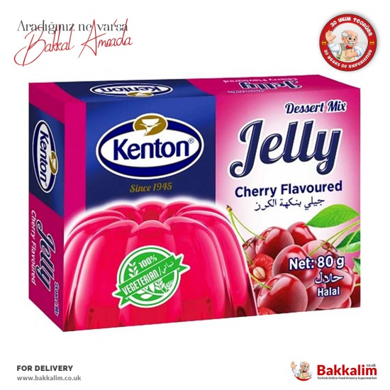 Kenton Cherry flavoured Jelly Vegeterian 80 G - 8690547021488 - BAKKALIM UK