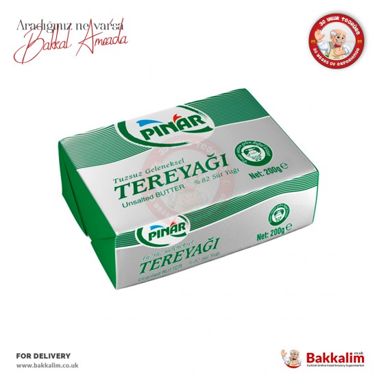 Pınar Tuzsuz Tereyağı 200 Gr - 8690565019108 - BAKKALIM UK