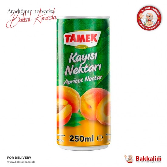 Tamek Apricot Drink Nectar 250 ml - 8690575000707 - BAKKALIM UK