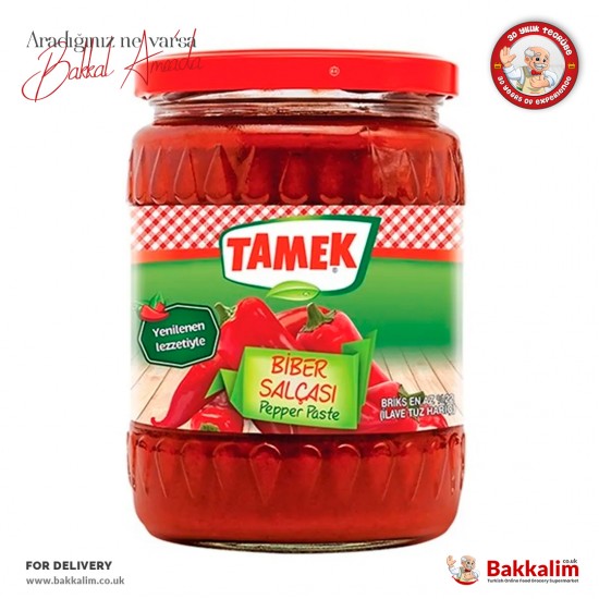 Tamek Hot Pepper Paste 540 G - 8690575021221 - BAKKALIM UK