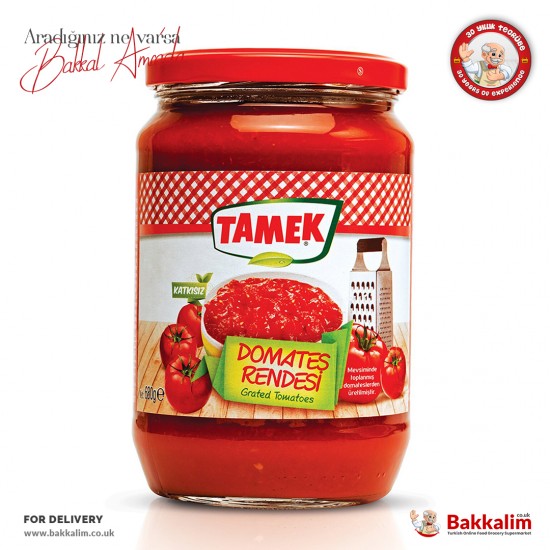 Tamek Grated Tomato 675 G - 8690575038120 - BAKKALIM UK
