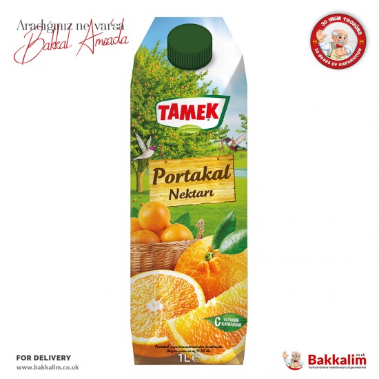 Tamek Orange Nectar Drink 1000 Ml - 8690575871017 - BAKKALIM UK