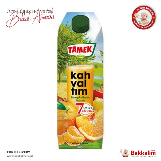 Tamek Breakfast Seven Vitamins Multi Fruit Nectar 1000 ml - 8690575877019 - BAKKALIM UK
