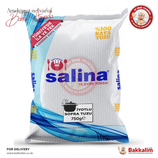 Salina Iodized Table Salt 750 G - 8690603170020 - BAKKALIM UK