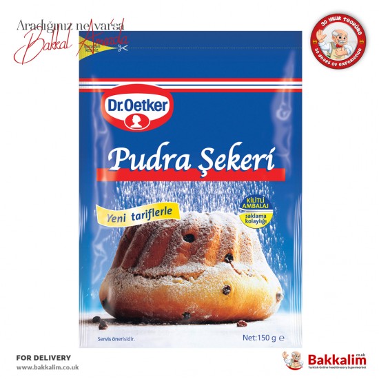 Dr Oetker Powdered Sugar 150 G - 8690629436353 - BAKKALIM UK