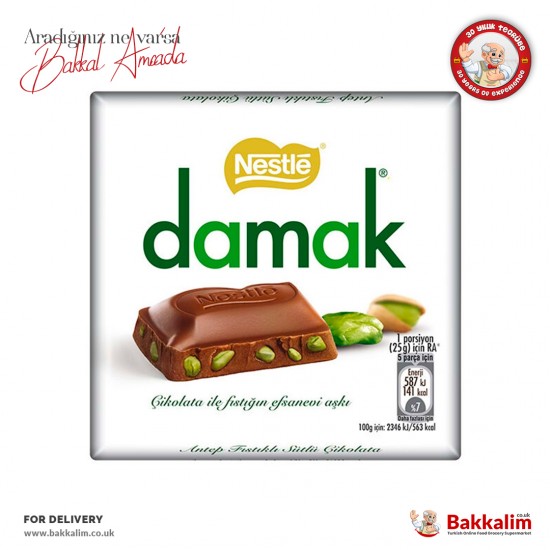 Nestle Damak Antep Pistachio with Milky Chocolate 60 G - 8690632994055 - BAKKALIM UK