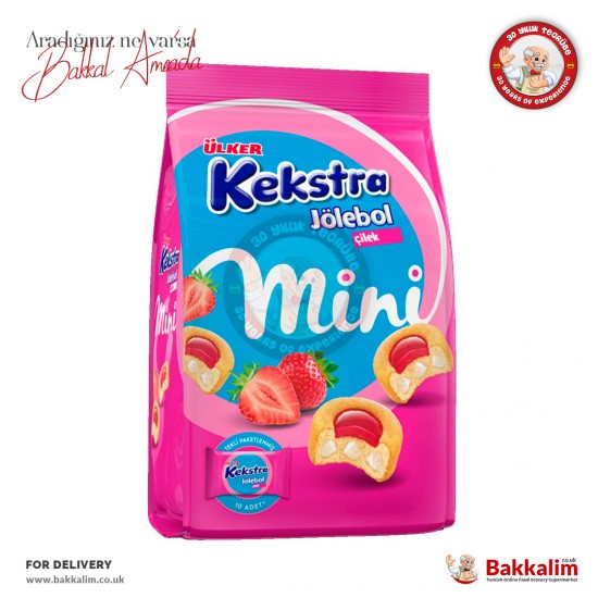 Ulker Kekstra Jolebol Strawberry Mini Cake 10 Pcs - 8690766082307 - BAKKALIM UK