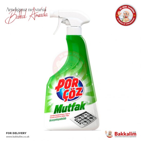 Por Çöz Extra Hijyen Mutfak Temizleyici Sprey Çamaşır Suyu Katkılı 750 ml - 8690802038619 - BAKKALIM UK