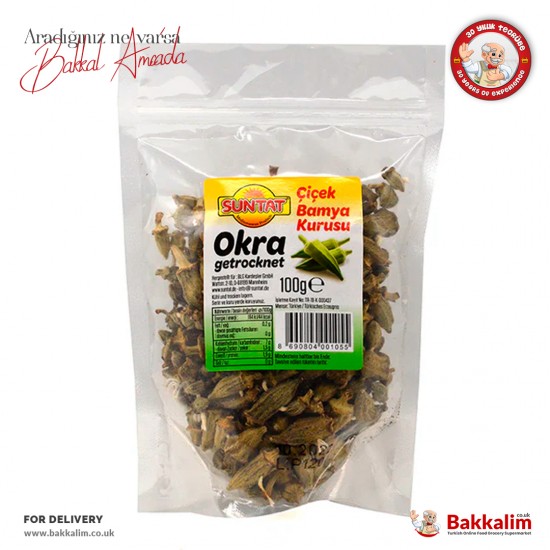 Suntat Dried Okra 100 G - 8690804001055 - BAKKALIM UK