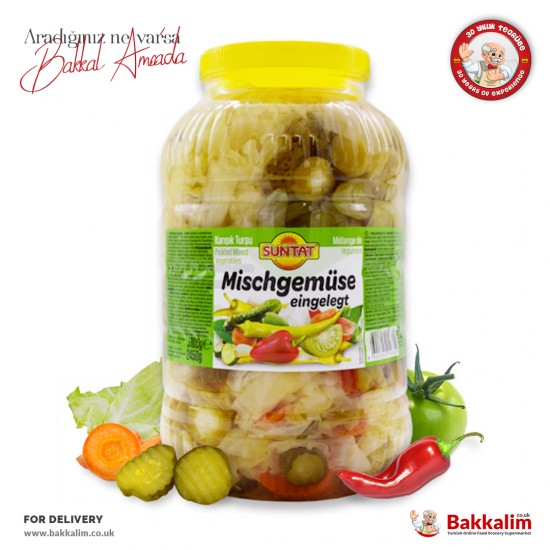 Suntat Pickled Mixed Vegetables 3000 ml - 8690804151101 - BAKKALIM UK