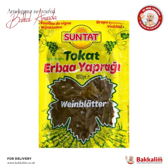 Suntat Tokat Erbaa Grape Leaves 400 G - 8690804361418 - BAKKALIM UK