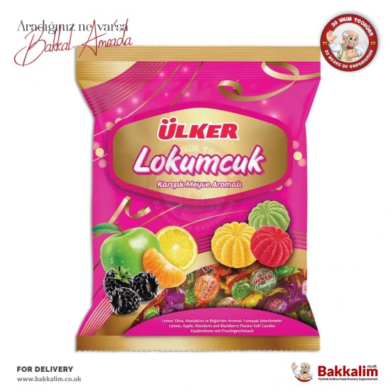 Ülker Lokumcuk Karışık Meyve Aromalı Draje Şekerleme 350 Gr - 8690840183999 - BAKKALIM UK