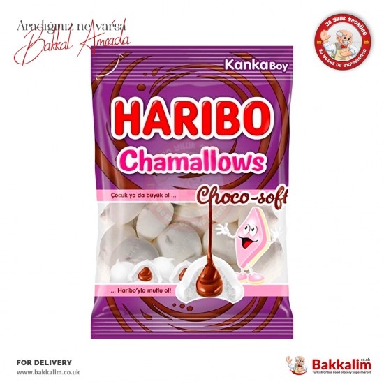 Haribo Chamallows Çikolata Dolgulu Marshmallow Choco-soft Kanka Boy 62 G - 8691216106604 - BAKKALIM UK