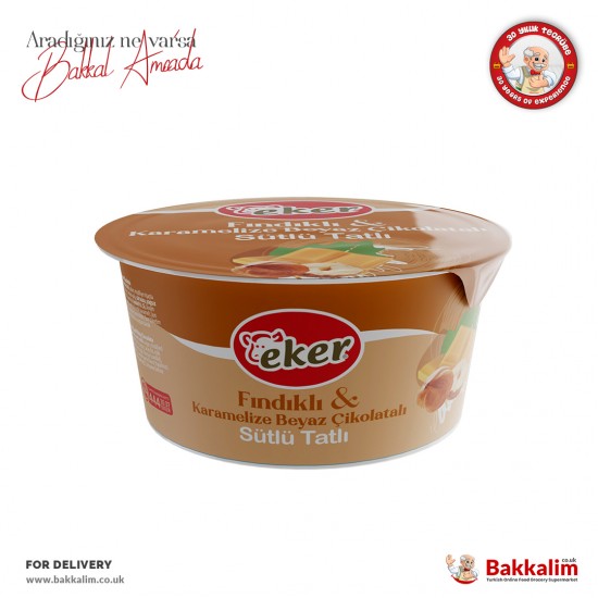 Eker Fındıklı ve Karamelize Beyaz Çikolatalı Sütlü Tatlı 125 Gr - 8691316523400 - BAKKALIM UK