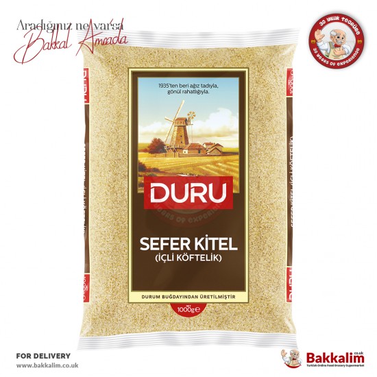 Duru Sefer Kitel Bulgur 1000 G - 8691440306245 - BAKKALIM UK