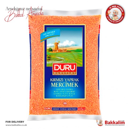 Duru Split Red Lentils 2000 G - 8691440308959 - BAKKALIM UK