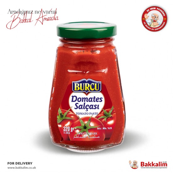 Burcu Tomato Paste 320 G - 8691573033308 - BAKKALIM UK