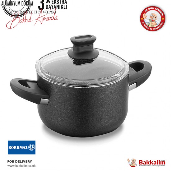 Korkmaz Lina 20x10.5 cm Black Cookware A2871 - 8691607028713 - BAKKALIM UK