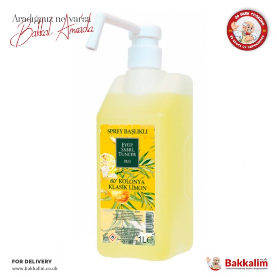 Eyüp Sabri Tuncer Klasik Limon Kolonyası Sprey Başlıklı 1000 ml - 8691685021446 - BAKKALIM UK