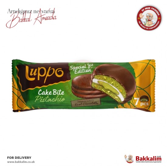 Luppo Cake Bite Pistachio Special Edition 7 Pcs 182 G - 8691707058580 - BAKKALIM UK