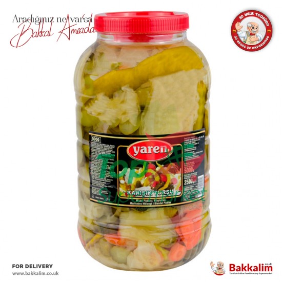 Yaren 5000 G Mixed Pickles - 8691804001014 - BAKKALIM UK
