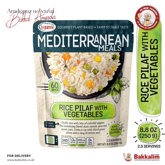 Legurme Rice Pilaf with Vegetables Ready Eat 250 G - 8693374261058 - BAKKALIM UK