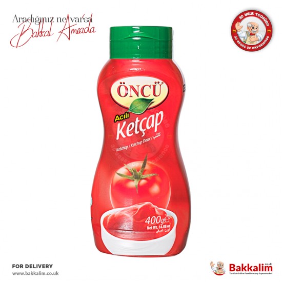 Oncu Hot Ketchup 400 G - 8693891534017 - BAKKALIM UK