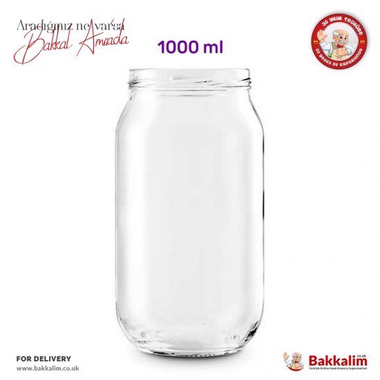 Glass Jar 1000 ml - 8695585225416 - BAKKALIM UK