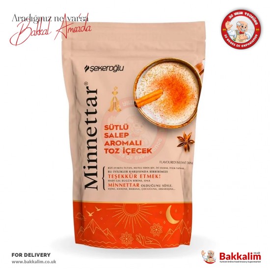 Şekeroğlu Minnettar Sütlü Salep Aromalı Toz İçecek 200 Gr - 8695820018278 - BAKKALIM UK