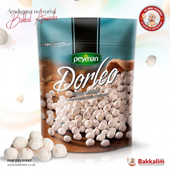 Peyman Dorleo Beyaz Leblebi Kavrulmuş Ve Tuzlu 150 Gr - 8695876050307 - BAKKALIM UK