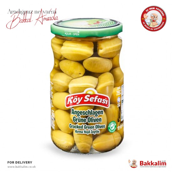 Koy Sefasi Cracked Green Olives 400 G - 8696591064686 - BAKKALIM UK