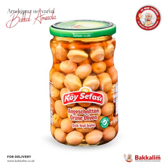 Köy Sefası Çizik Yeşil Zeytin 400 Gr - 8696591064716 - BAKKALIM UK